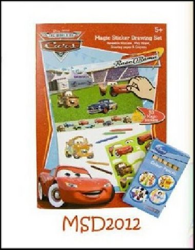 Omalovnky disney cars + pastelky zdarma - 