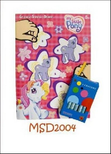 Omalovnky my little pony + pastelky zdarma - 
