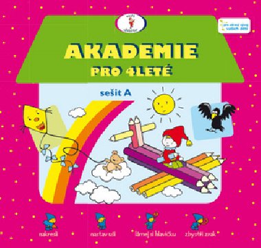 Akadamie pro tylet, seit A - omalovnky se samolepkami - 