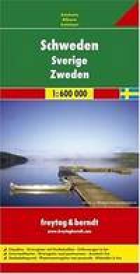 vdsko sweden schweden mapa 1:600 000 fb - Freytag Berndt