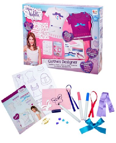 Violetta tvoiv sada na textil s doplky v krabice - 
