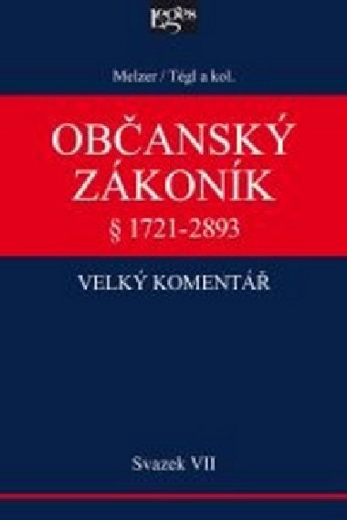 Obansk zkonk velk koment  1721-2893 - Filip Melzer; Petr Tgl