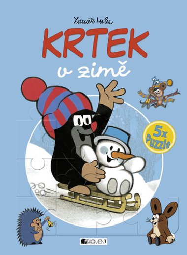Krtek v zim - 5x puzzle - Milena Fischerov