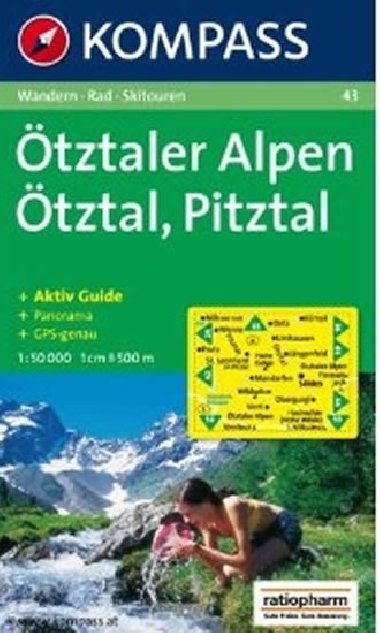 Kompass 43 Otztaler Alpen 1:50T - neuveden