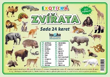 Exotick zvata - Sada 24 karet - Kupka Petr a kolektiv
