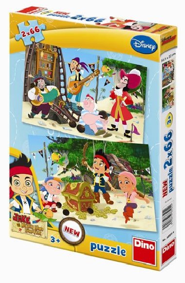 Jake a Pirti - puzzle 2 motivy v balen 2x66 dlk - neuveden