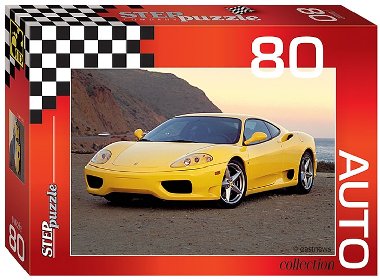 Puzzle 80 Auto Collection - Ferrari Yellow - neuveden