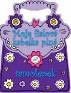 Moje fialov kabelka pln samolepek - 