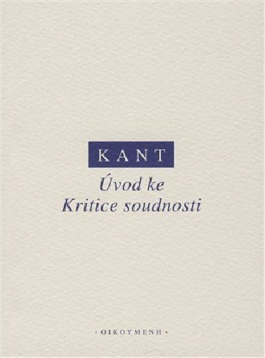 vod ke kritice soudnosti - Immanuel Kant