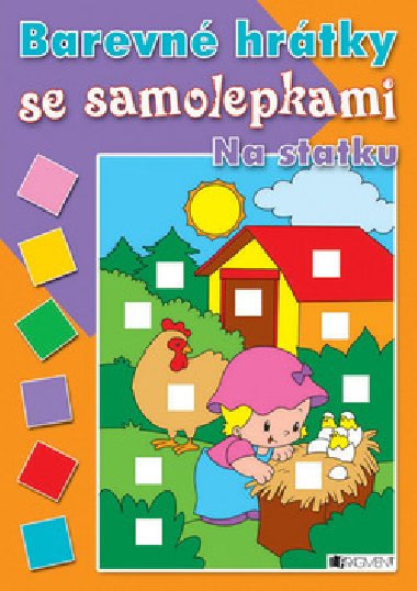 Barevn hrtky se samolepkami na statku - 