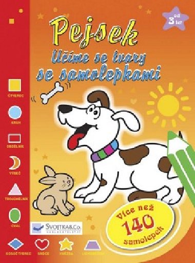 Pejsek ume se tvary se samolepkami - 