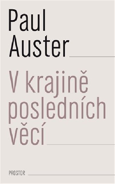 V krajin poslednch vc - Paul Auster