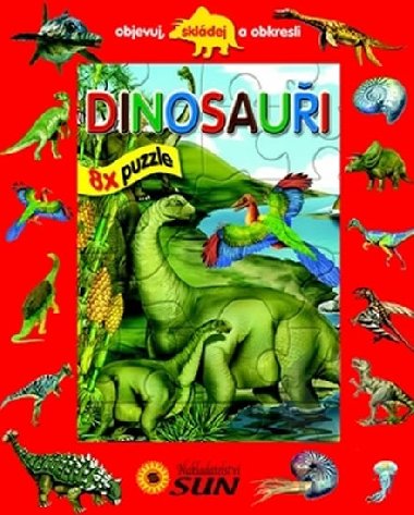 Dinosaui - 8x puzzle objevuj skldej - 
