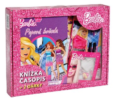 Barbie Popová hvězda - Kufřík (knižka, časopis + 2 dárky) - neuveden