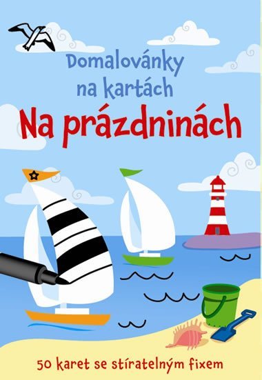 Domalovnky na kartch - Na przdninch (Krabika + fix + 50 karet) - Svojtka