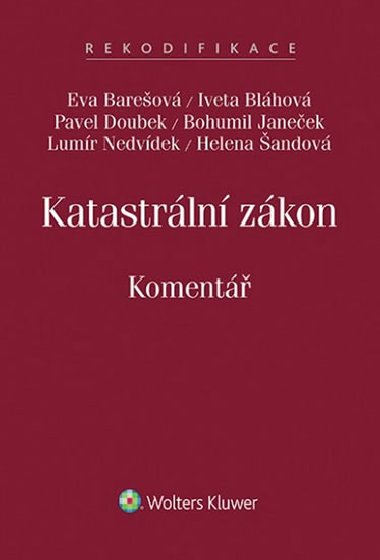 Katastrln zkon koment - Eva Bareov; Iveta Blhov; Pavel Doubek