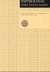 Papyrologie eck, latinsk, koptsk - Rena Dostlov,Radislav Hoek,Gabriella Messeri,Rosario Pintaudi,B. Oerter Wolf