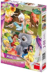 Vly Zvonilka a tvor netvor - puzzle 2x66 dlk - Walt Disney