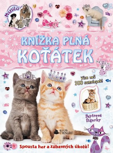 Knka pln kotek - samolepky a figurky - Rebo