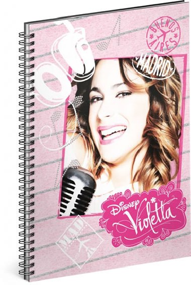 Blok Violetta Music, 14,8 x 21 cm - Presco