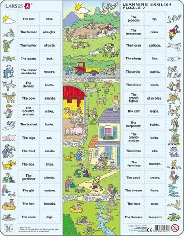 Puzzle MAXI - Hodina angličtiny  7./64 dílků - Larsen