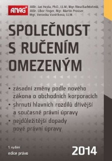 Spolenost s ruenm omezenm 2014 - Jan Hejda; Nina Bachroov; Libor Finger