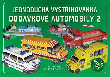Jednoduchá vystřihovánka dodávkové automobily 2 - Stavebnice papírového modelu - Ivan Zadražil