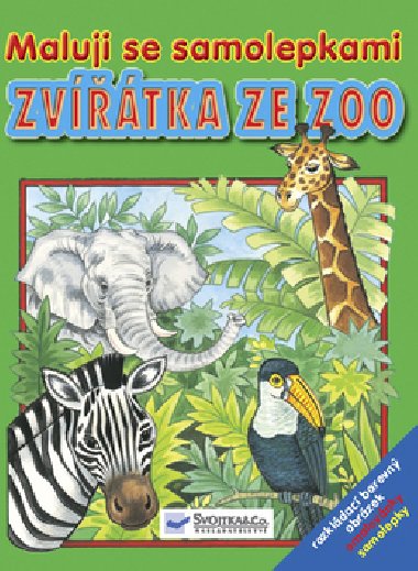 Zvtka ze zoo maluji se samolepkami - 
