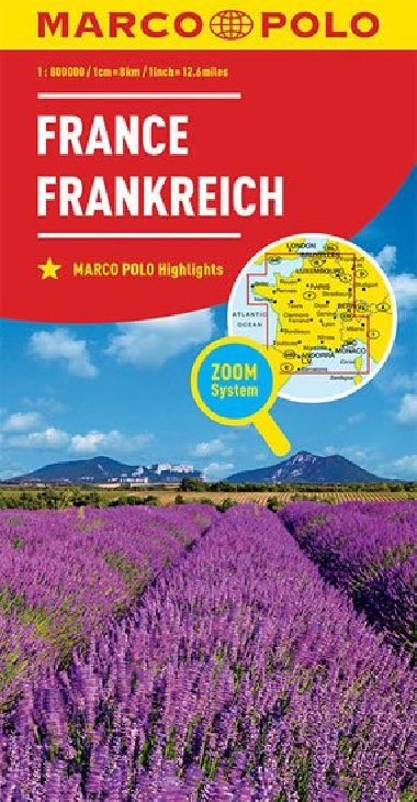 Francie mapa 1:800 000 (ZoomSystem) - Marco Polo
