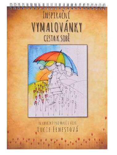 Inspiran vymalovnky Cesta k sob, kroukov horn vazba A4 - Lucie Ernestov