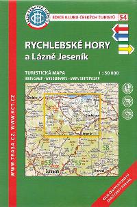 Rychlebské hory a Lázně Jeseník - turistická mapa KČT 1:50 000 číslo 54 - Klub Českých Turistů