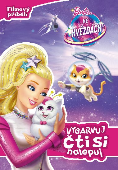 Barbie ve hvzdch Vybarvuj, ti si, nalepuj - Mattel