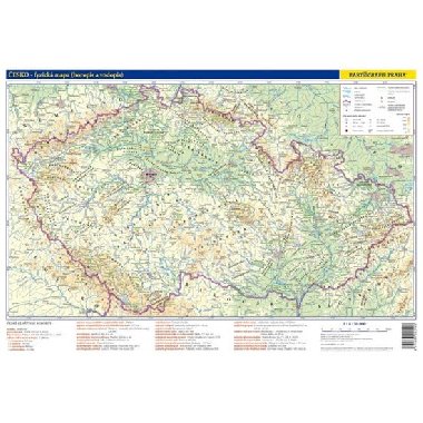 Česko - fyzická a administrativní mapa - Kartografie