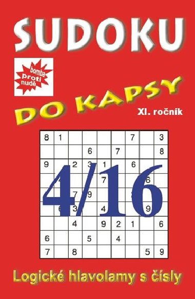 Sudoku do kapsy 4/2016 (červená) - Telpres