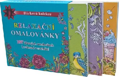 Balek 3 ks TOPP Relaxan omalovnky Ptci + Kvty + Pohoda - 