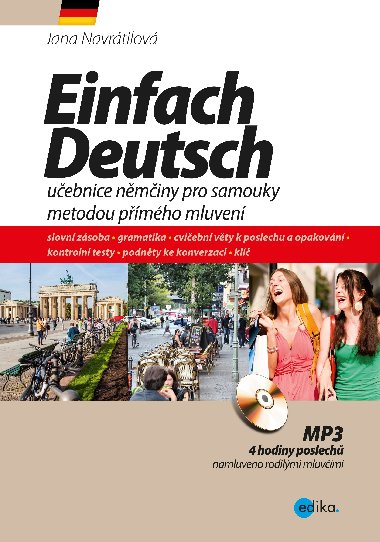 Einfach Deutsch - uebnice nminy pro samouky metodou pmho mluven - Jana Navrtilov