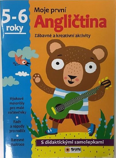 Moje prvn anglitina 5-6 roky - s didaktickmi samolepkami - Nakladatelstv SUN