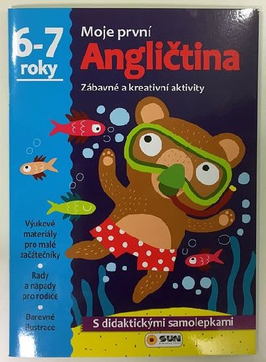 Moje prvn anglitina 6-7 roky - s didaktickmi samolepkami - Nakladatelstv SUN