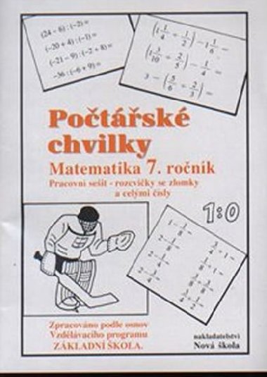 Počtářské chvilky 7 (pracovní sešit pro 7. ročník ZŠ) - Zdena Rosecká