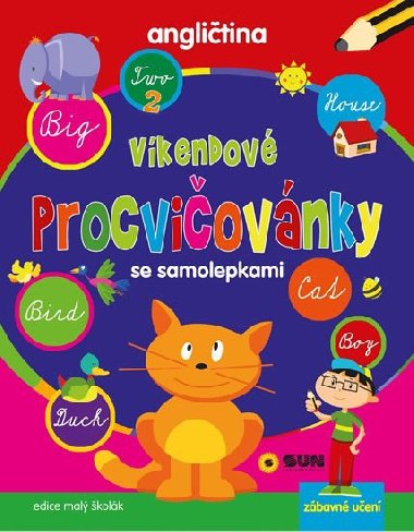 Anglitina - Vkendov procviovnky se samolepkami - Nakladatelstv SUN
