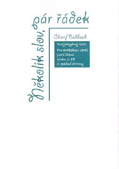Nkolik slov, pr dek - Charif Bahbouh