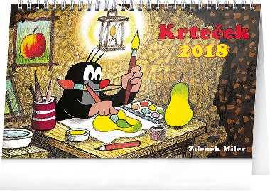 Krteek - Kalend stoln 2018 -  23,1 x 14,5 cm - Zdenk Miler