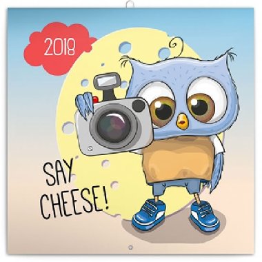 Chytrá soví rodinka - nástěnný kalendář 2018 - Presco