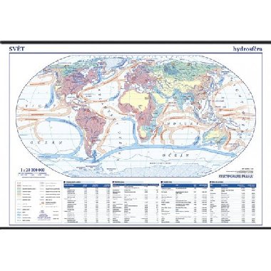 Svt - hydrosfra - koln nstnn mapa 1:28 mil./136x96 cm - neuveden