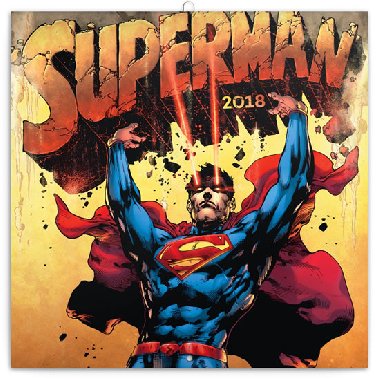 Superman - nástěnný kalendář 2018 - Presco