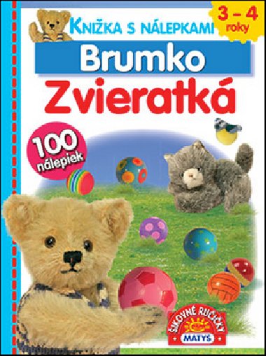 Knika s nlepkami Brumko Zvieratk - 