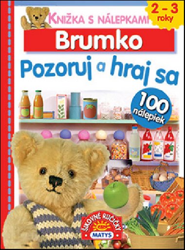 Knika s nlepkami Brumko Pozoruj a hraj sa - 