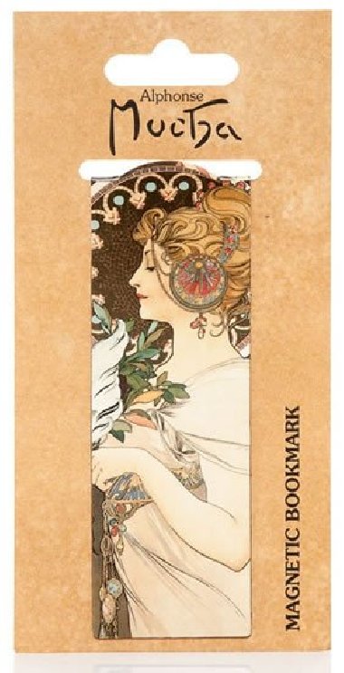 Magnetick zloka alfons mucha feather - Alfons Mucha