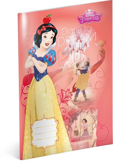 Sešit - Princezny - Sněhurka, linkovaný, 40 listů, A4 - Walt Disney