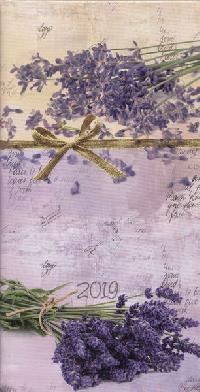 Diář 2019 malý týdenní lamino Levandule - Baloušek